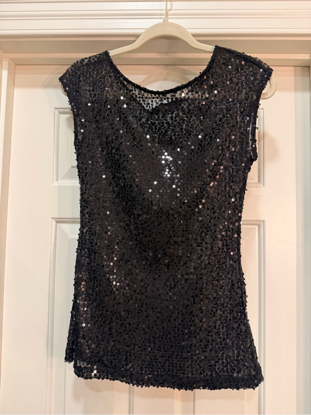 The Limited Black Sequin Tank Top